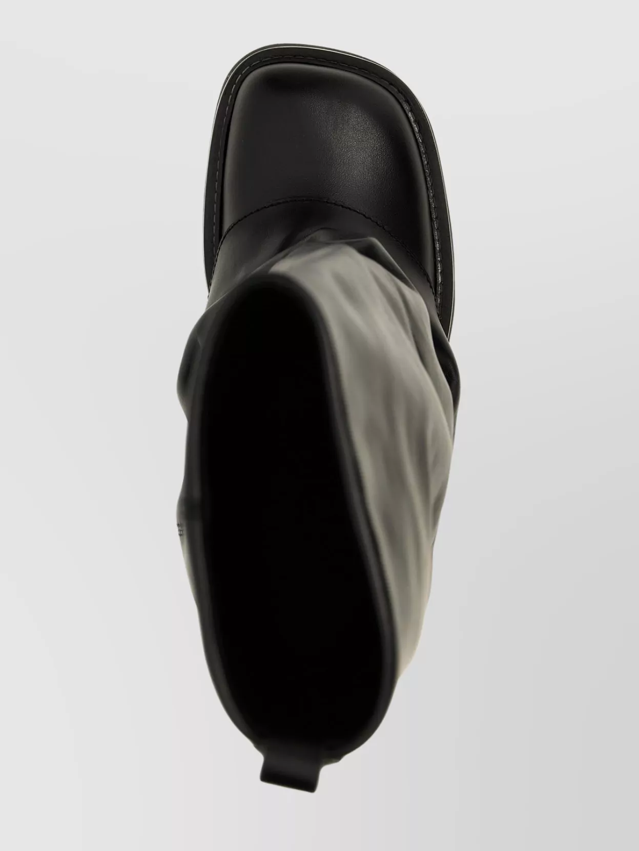 Attico Stylish Combat Boots With Square Toe Design