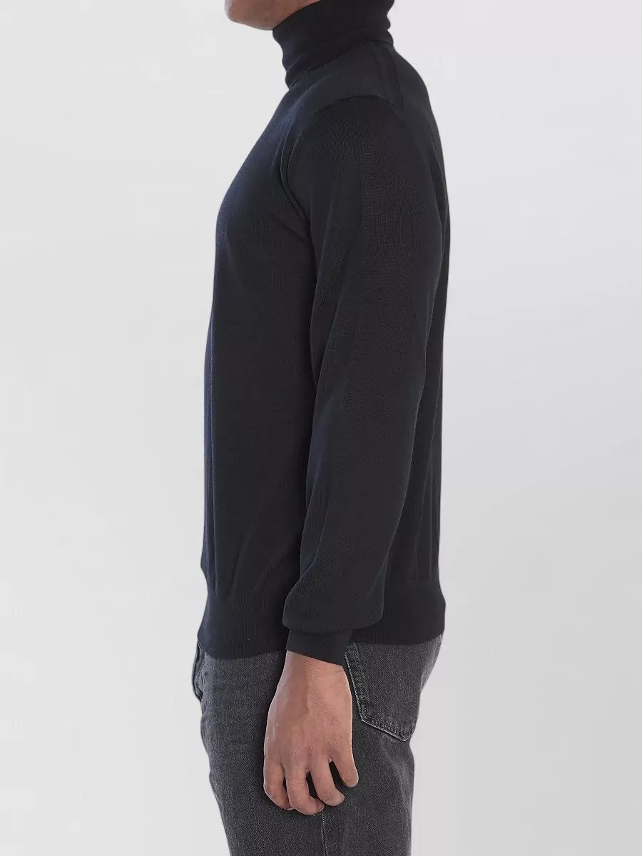 Saint Laurent Wool Turtleneck Sweater Ribbed Collar