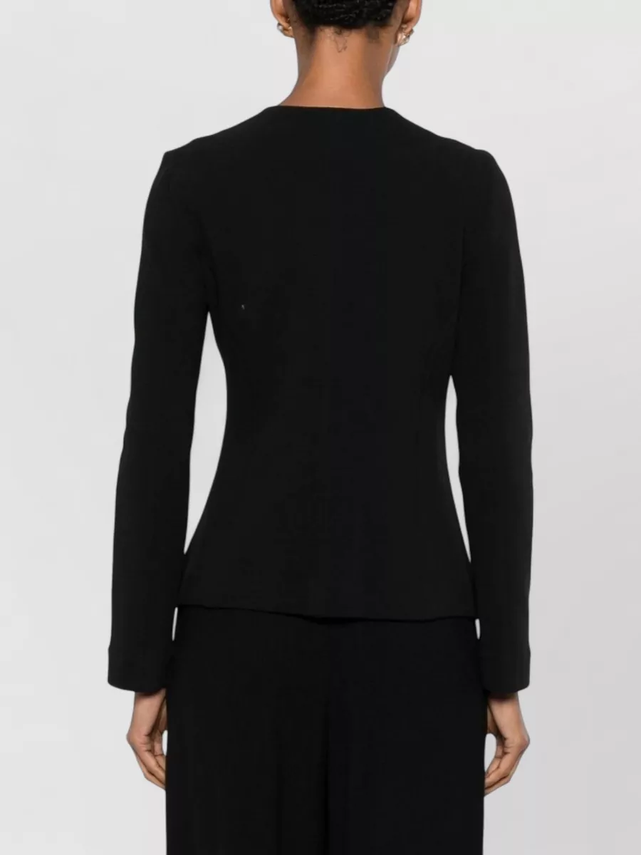 Emporio Armani Cotton Asymmetric Single-Breasted Jacket
