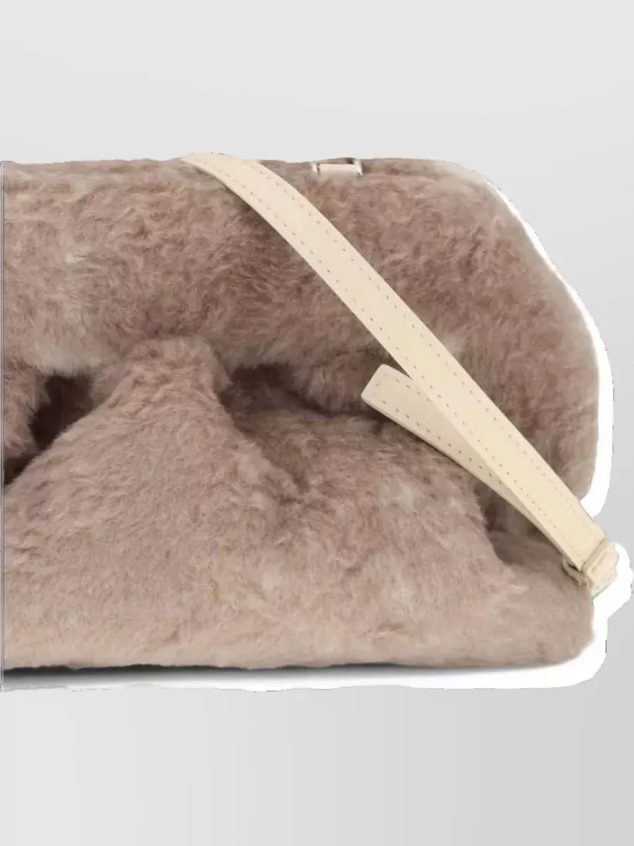 Themoiré Bios Medium Faux Fur Clutch Bag