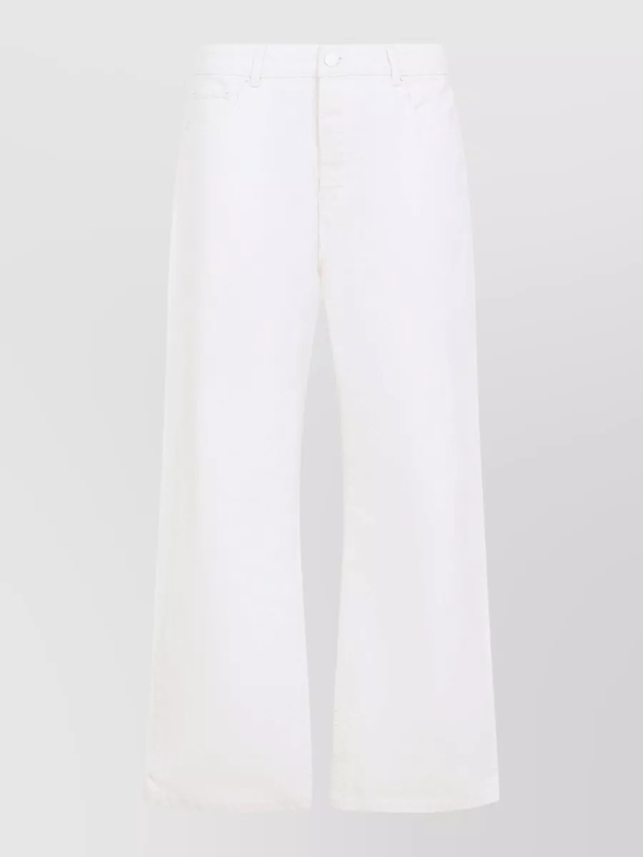 Ami Paris Cotton Wide-Leg Jeans