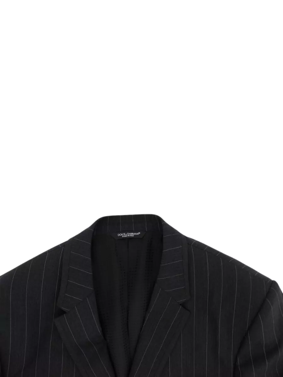 Dolce&Gabbana Striped Slim-Fit Wool Blazer