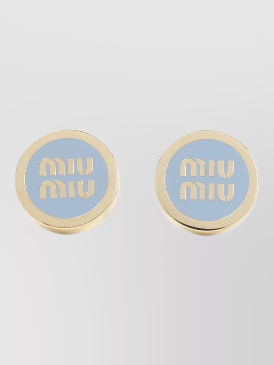 Miu Miu Logo-Embellished Earrings