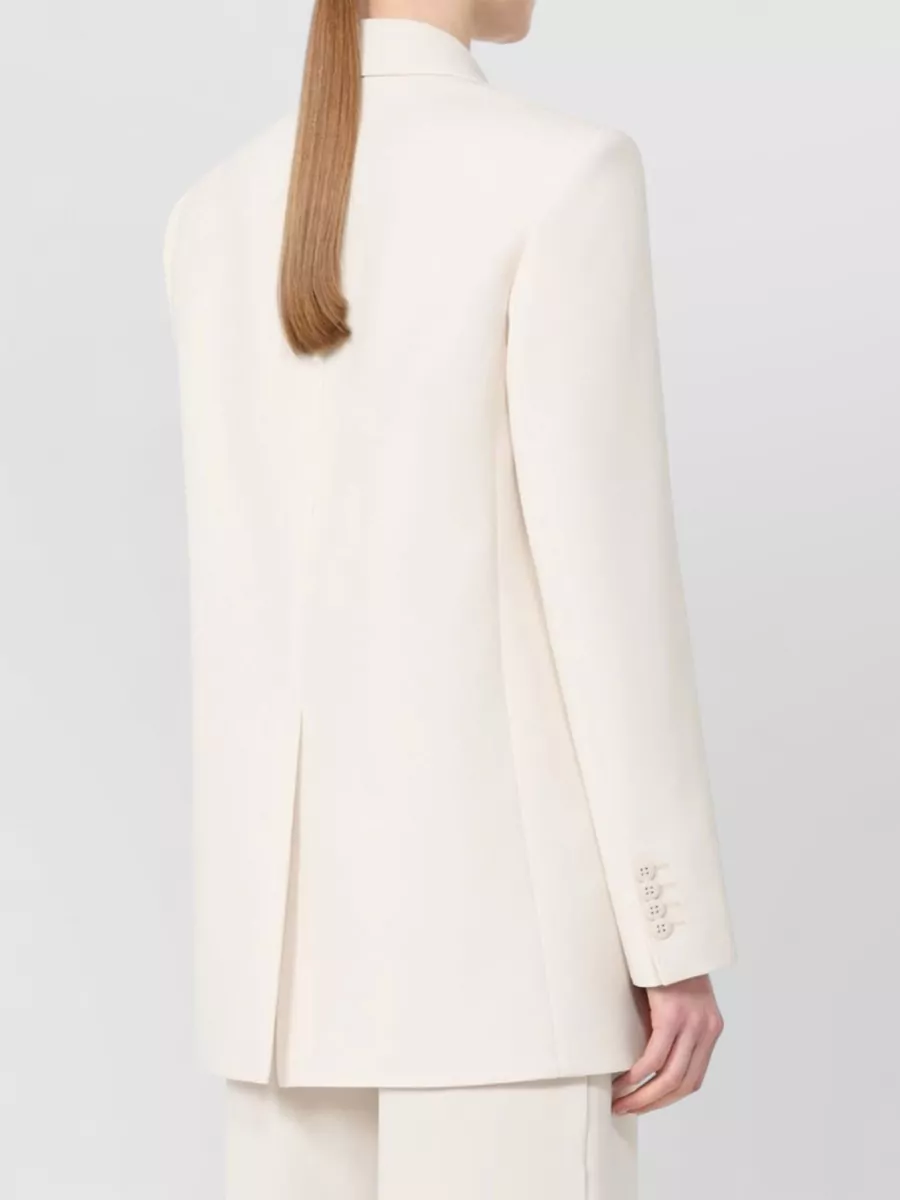 S Max Mara Tailored Single Breasted Notch Lapel Jacket