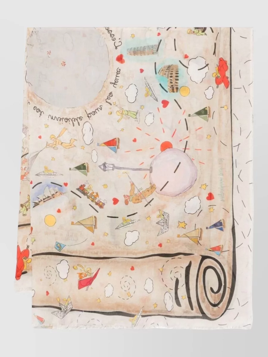 Faliero Sarti Silk Modal Printed Scarf