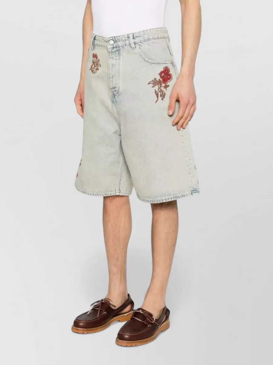 Drôle De Monsieur Denim Bermuda Shorts