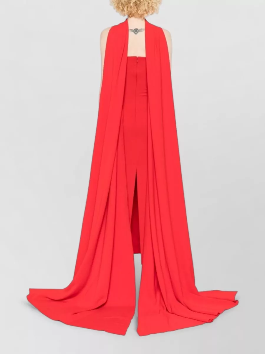 Solace London Draped Sleeveless Maxi Dress