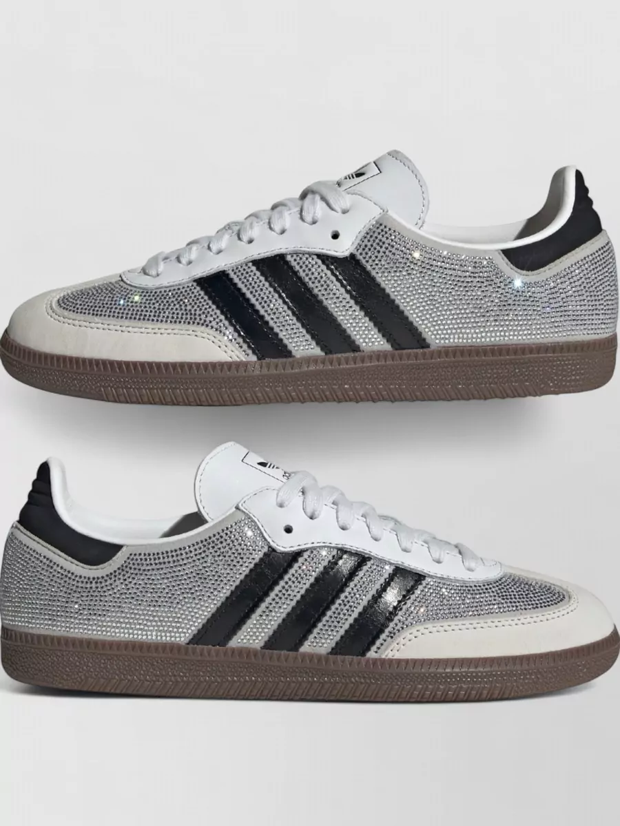 Adidas Rhinestone Lace-Up Sneakers