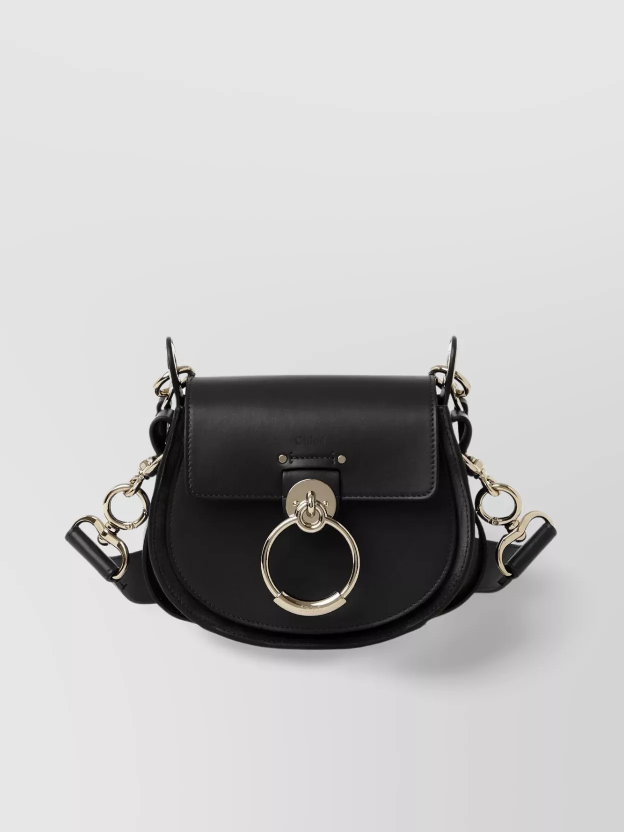 Shop Chloé Versatile Leather Crossbody Bag In Black