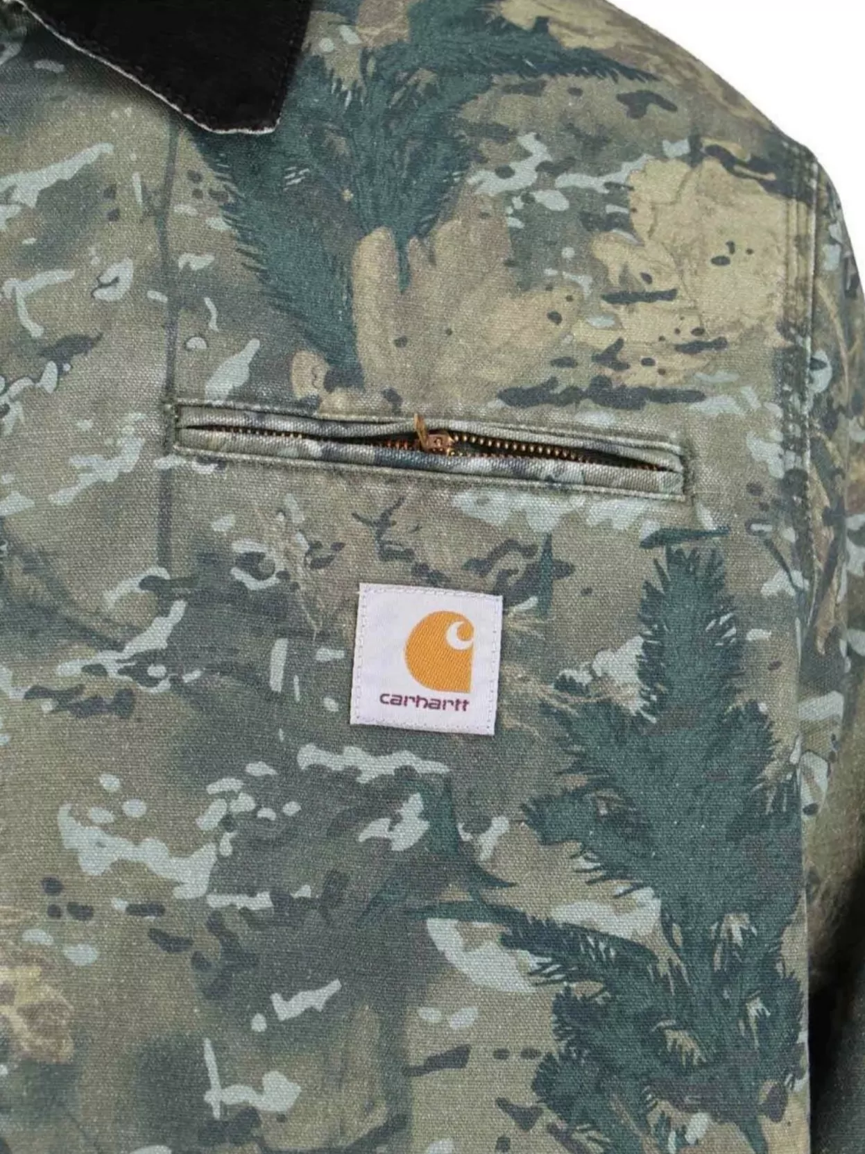 Carhartt Wip Camouflage Long Sleeve Collared Jacket