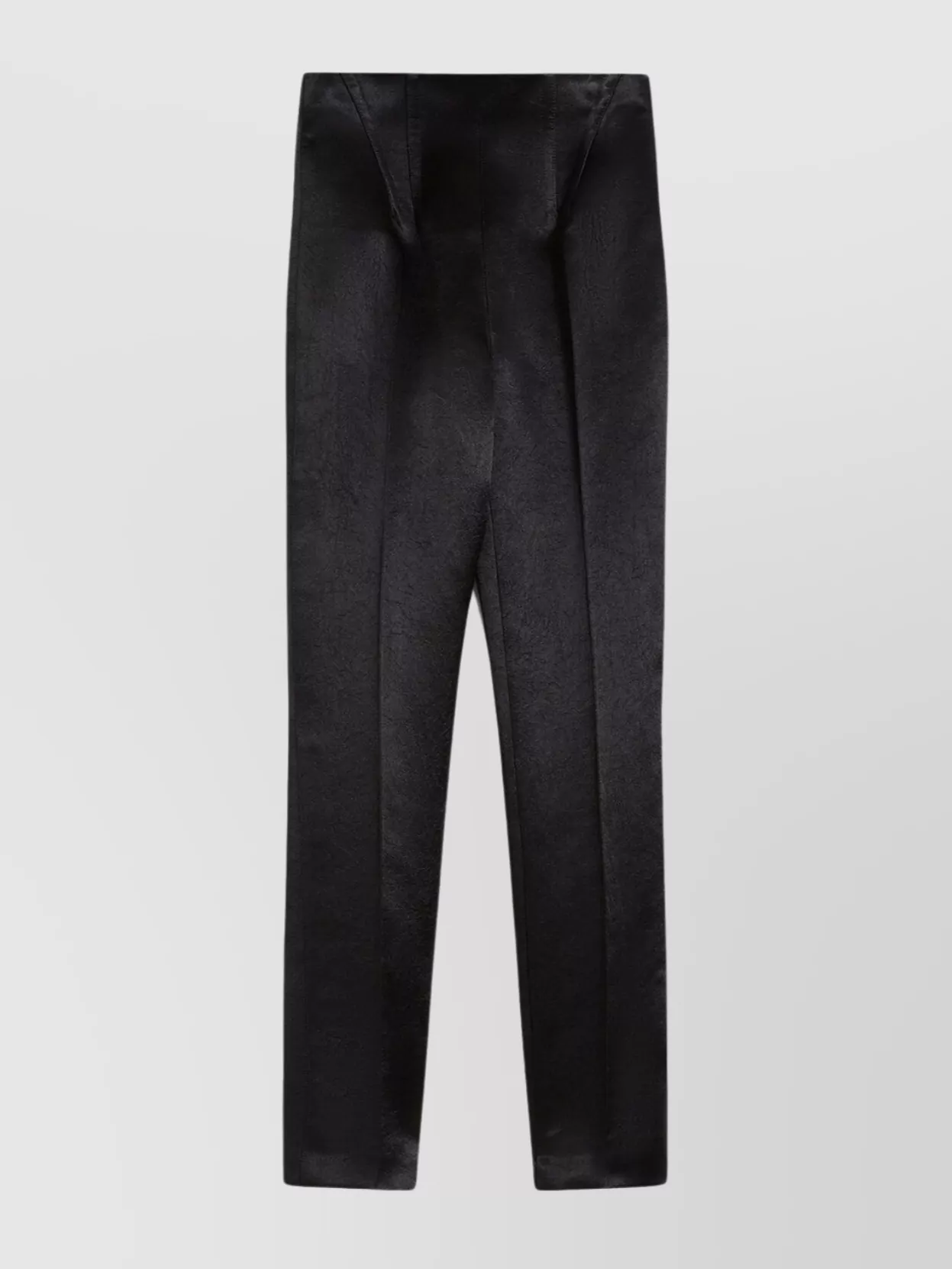 Shop Sportmax Netto Straight Leg Trousers With Zip Detail