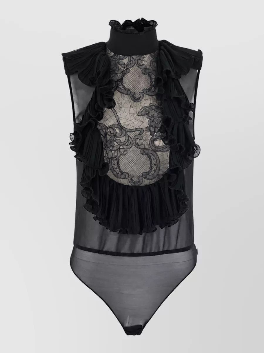 Elisabetta Franchi ruffled bodysuit