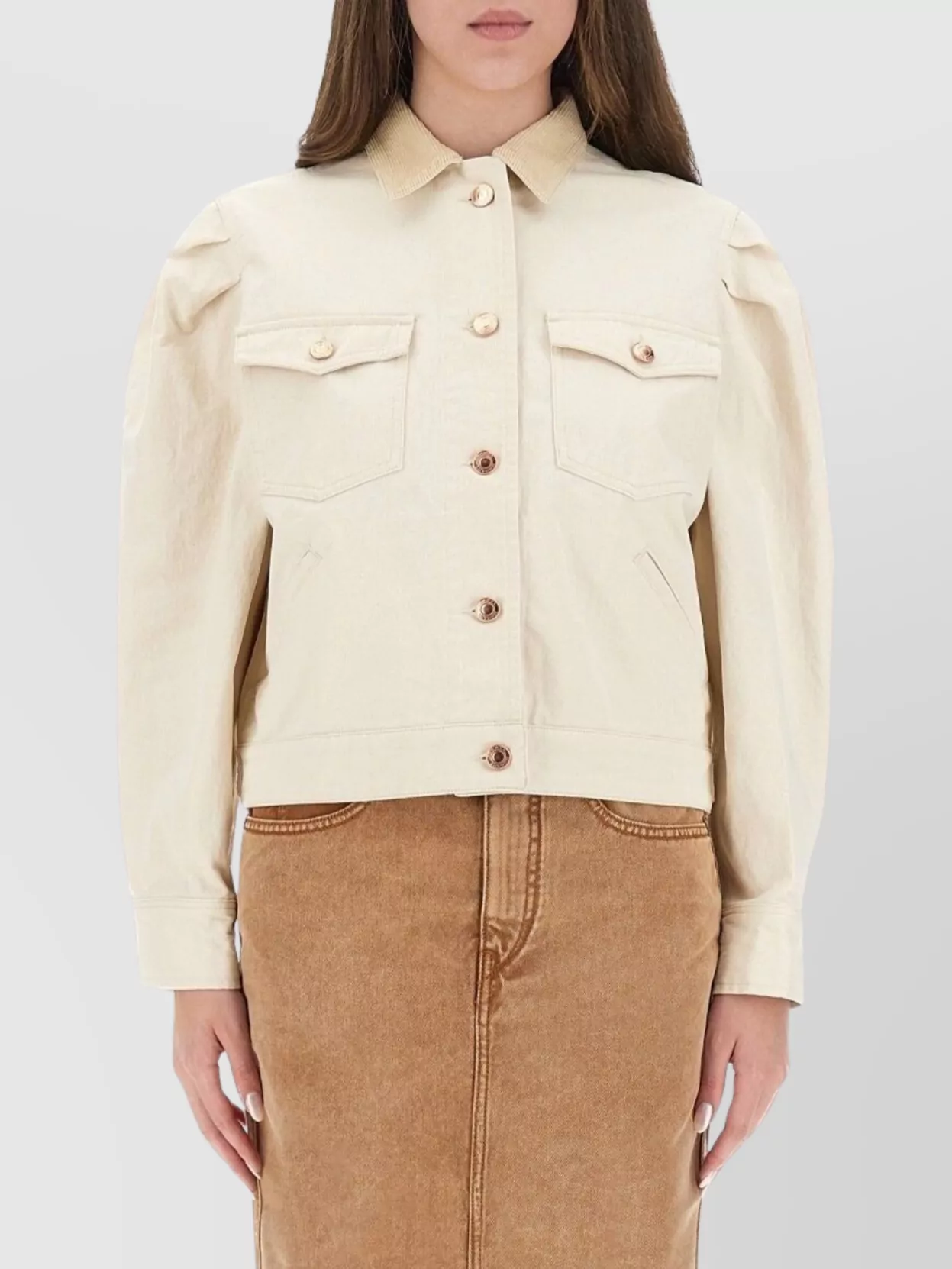 Isabel Marant Jacket With Chest Pockets And Collared Neck