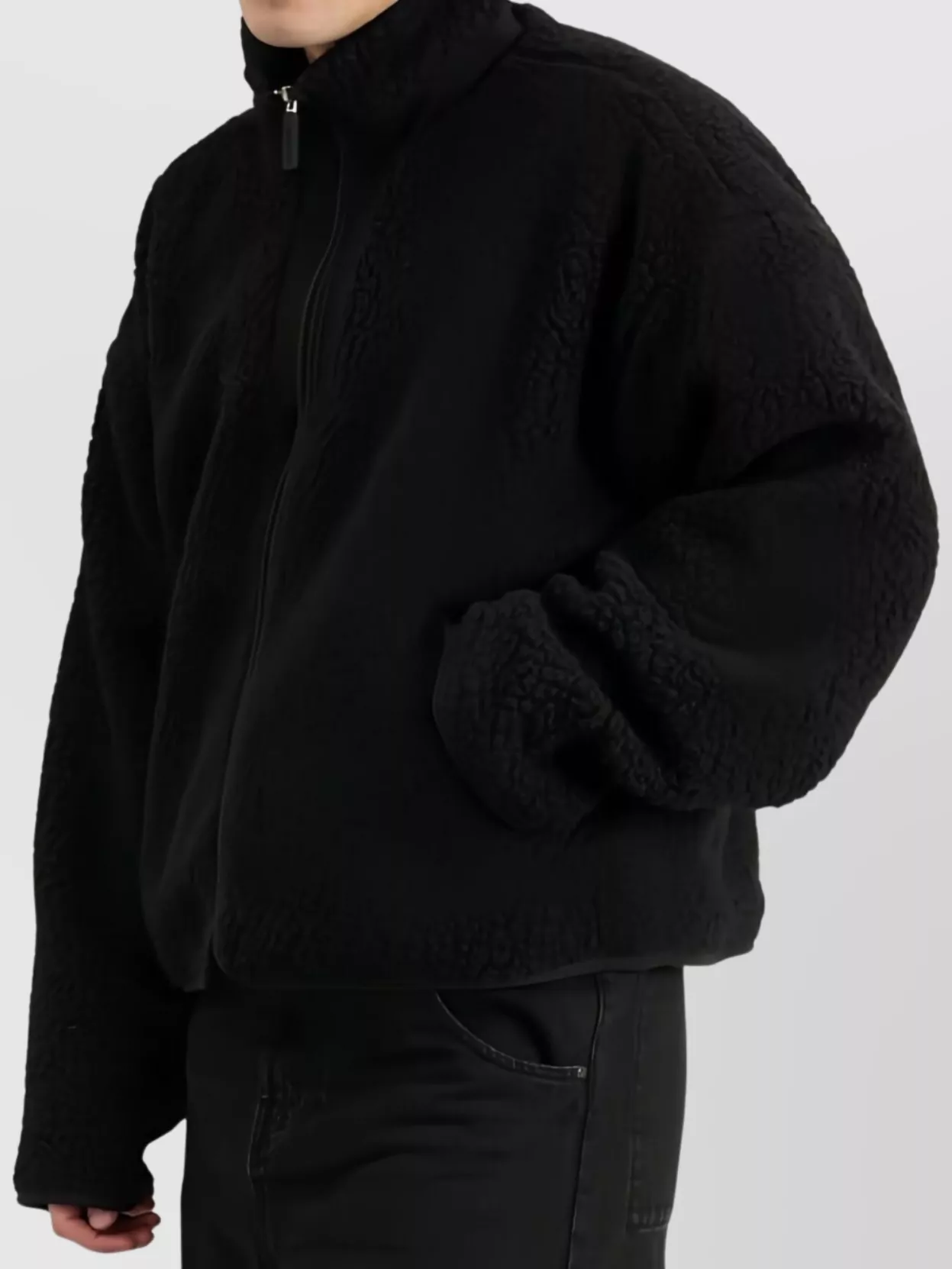Entire Studios Textured High Neck Long Sleeve Jacket