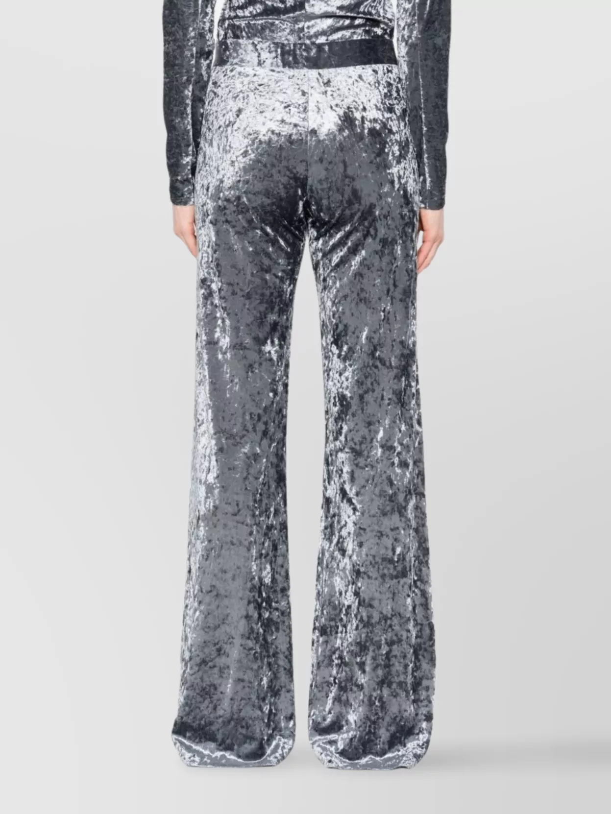 Forte Forte High-Rise Wide-Leg Velvet Trousers