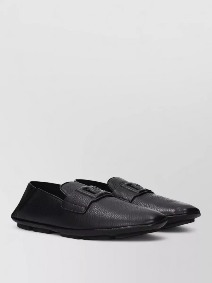 Dolce&Gabbana Leather Slip-On Loafers
