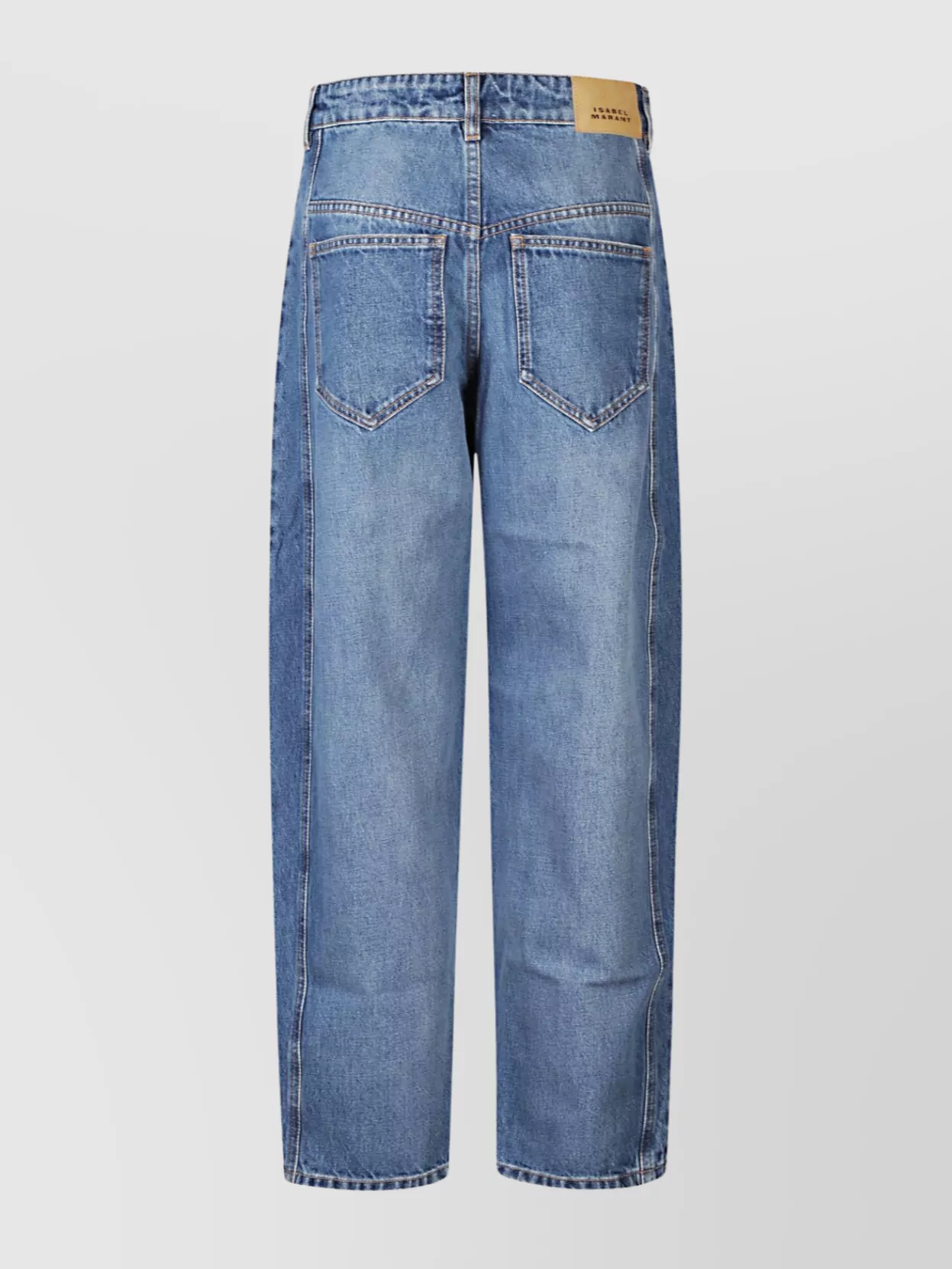 Isabel Marant Five-pocket Denim Trousers Featuring Belt Loops In Blue