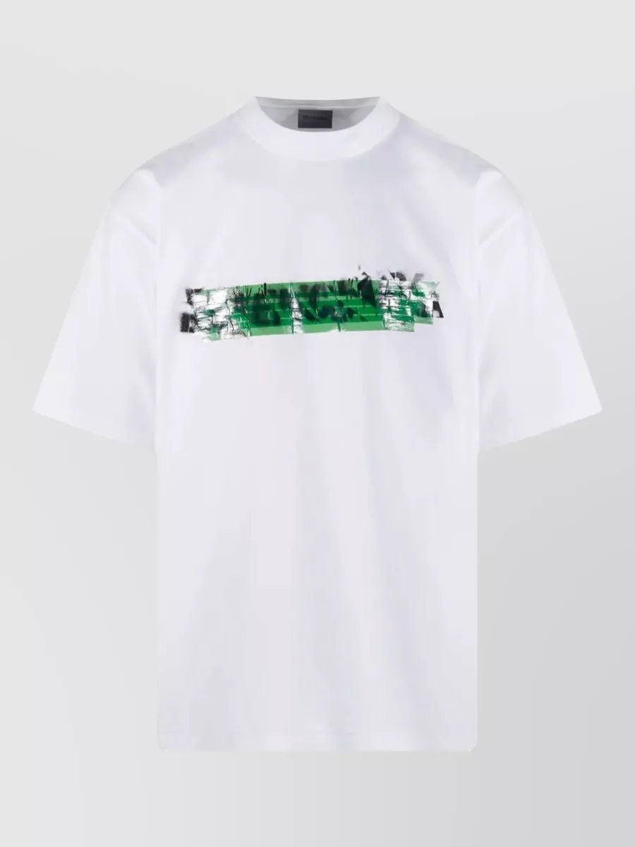 Balenciaga medium-fit messy spray cotton t-shirt