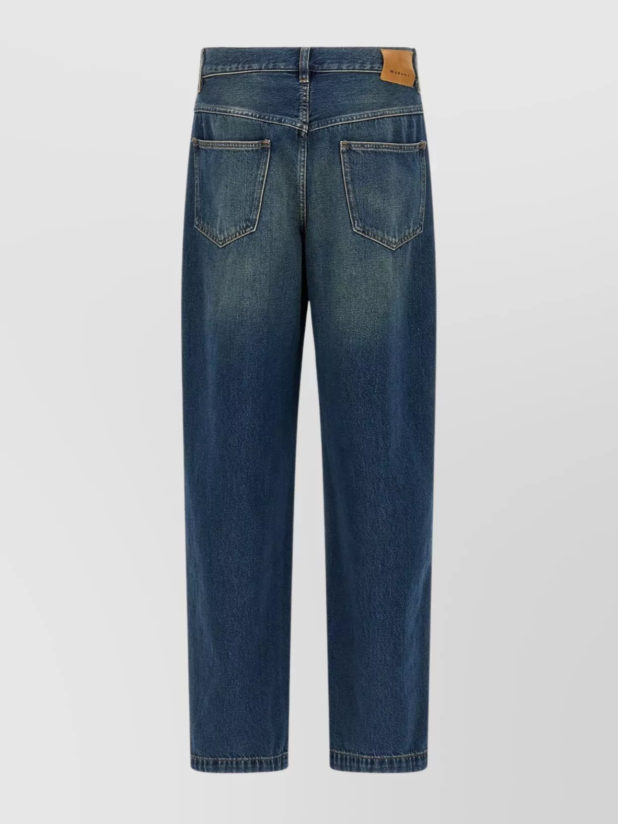 Isabel Marant Denim Mid-Rise Wide-Leg Jeans