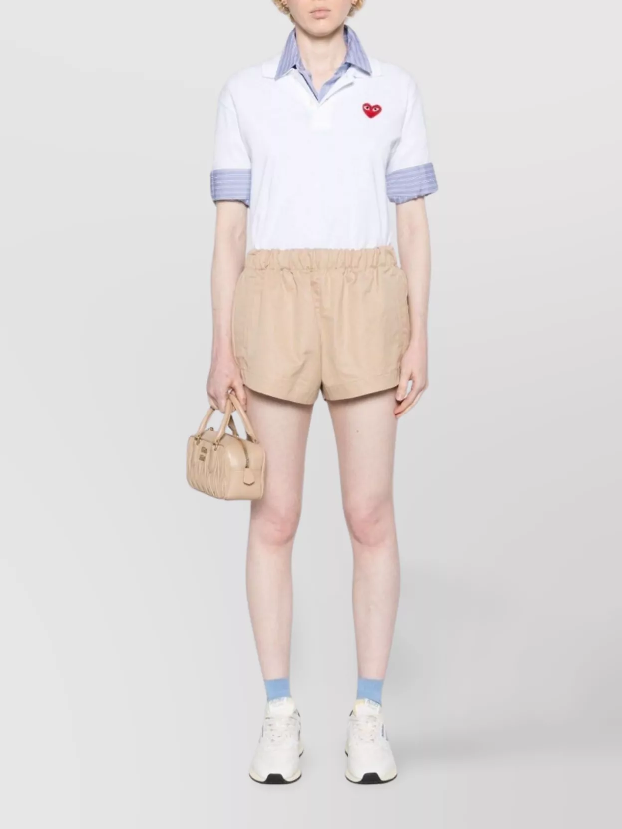 Comme Des Garçons Play Emblem Polo T-Shirt Buttoned Placket