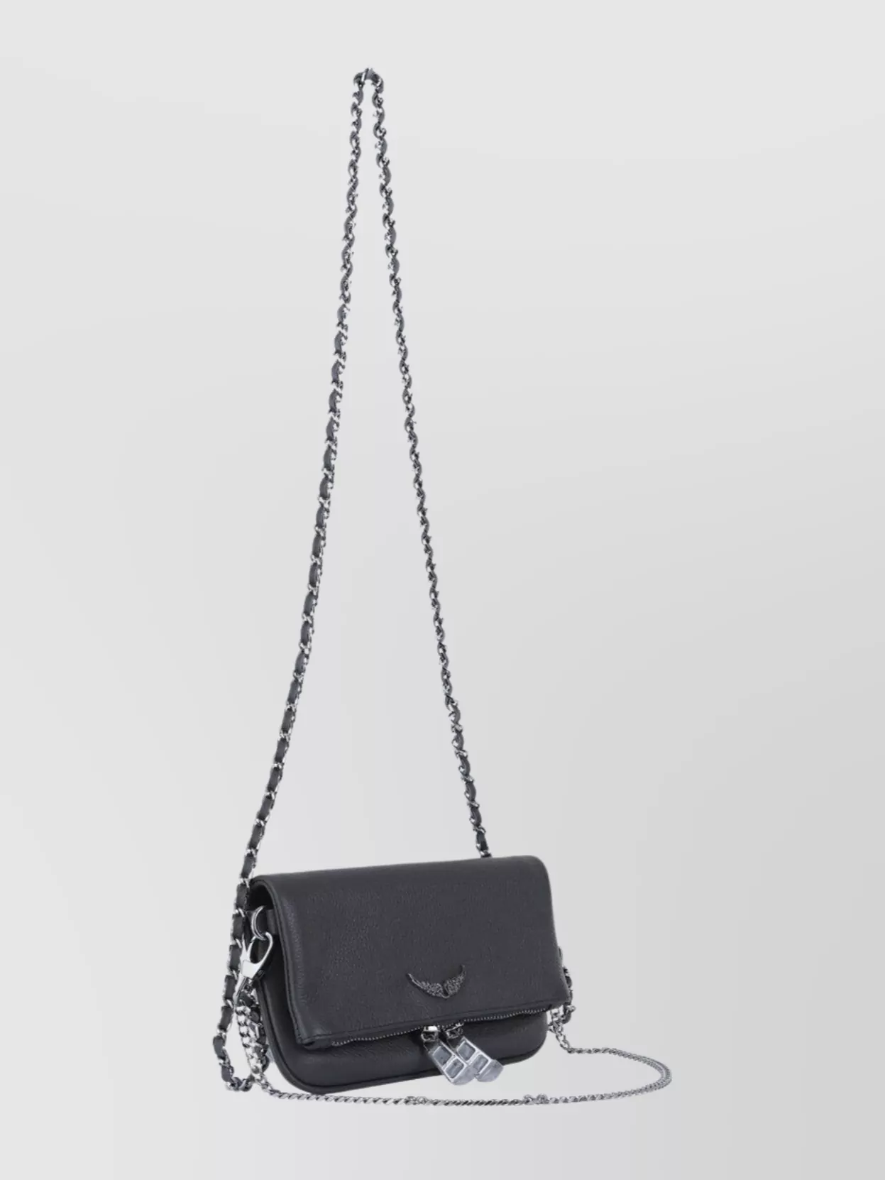 Zadig & Voltaire Chain Strap Textured Shoulder Bag