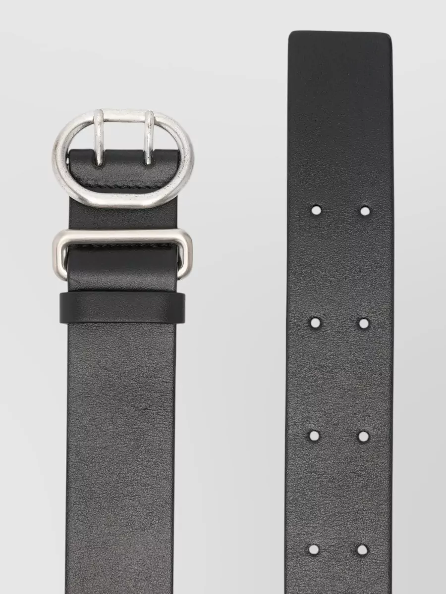 Jil Sander Belt Adjustable Length Multiple Holes Design