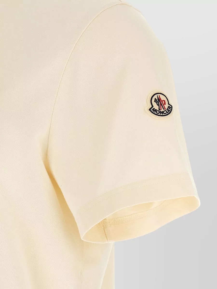 Moncler Cotton Logo Embroidered T-Shirt