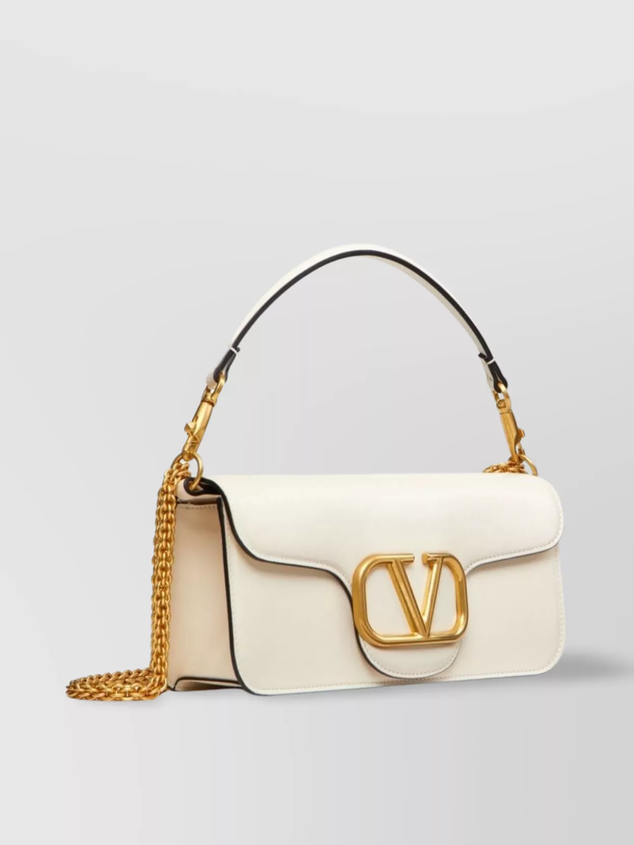 Valentino Shoulder Bag Leather Chain Strap