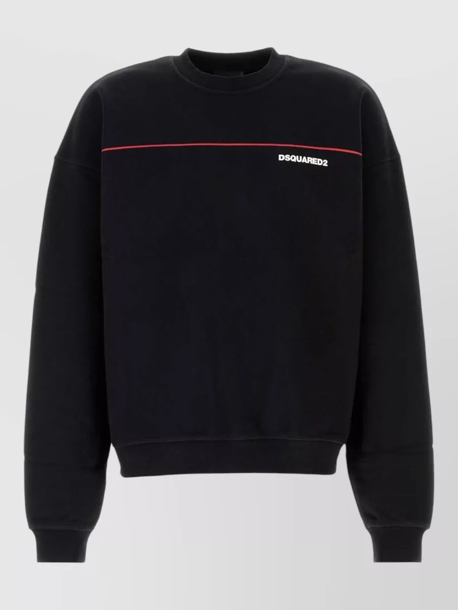 Dsquared2 logo-print cotton crew-neck sweatshirt