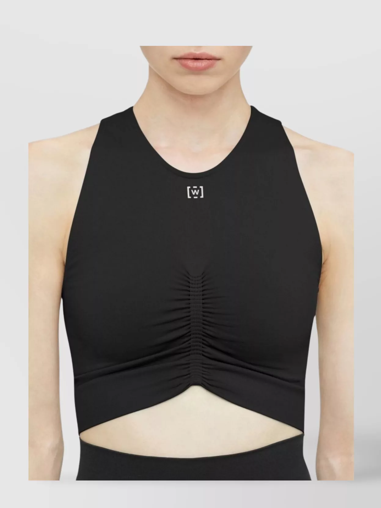Wolford Ruched-Detailing Cropped Performance Top