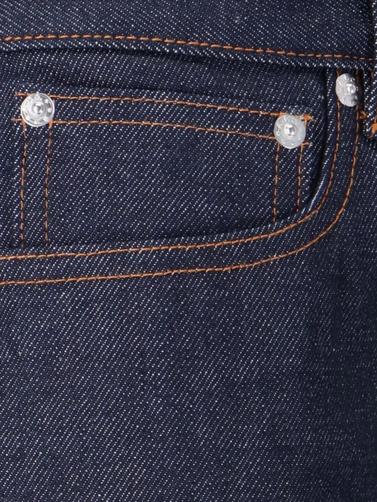 A.p.c. Straight Leg Trousers Contrast Stitching