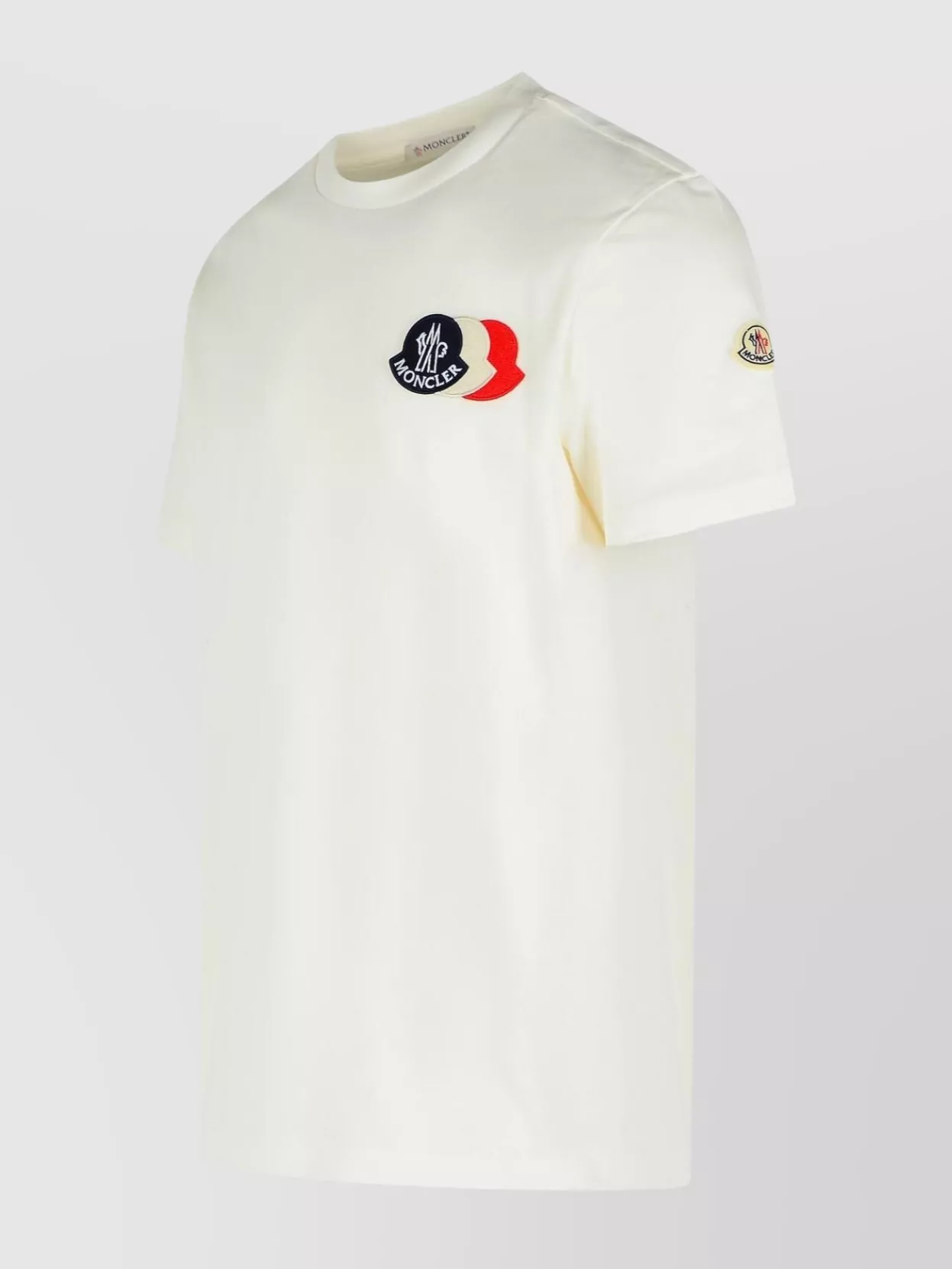 Moncler Crew Neck Embroidered Patch Short Sleeves