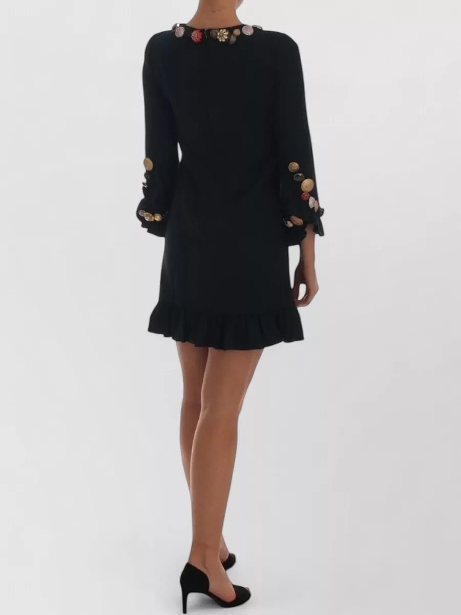 Dolce&Gabbana Crystal-Embellished Knee-Length Dress
