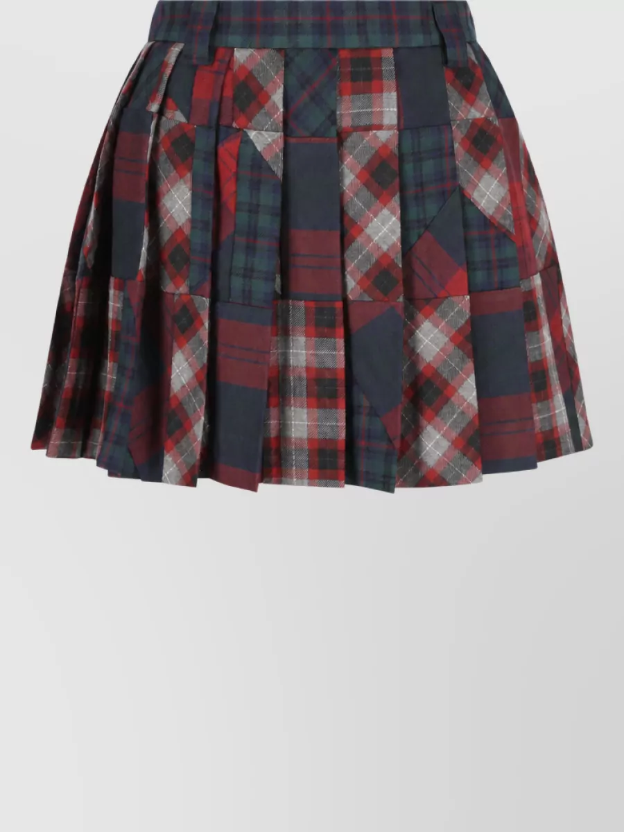 Miu Miu wool pleated mini skirt