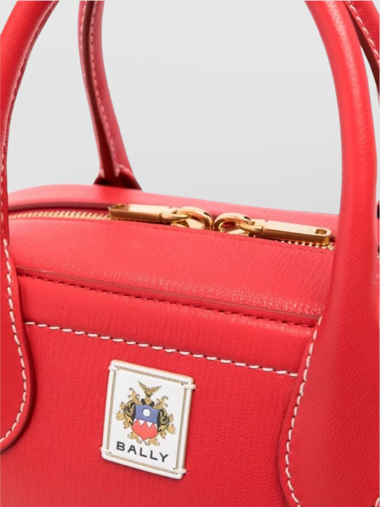 Bally Shoulder Bag Contrast Stitching