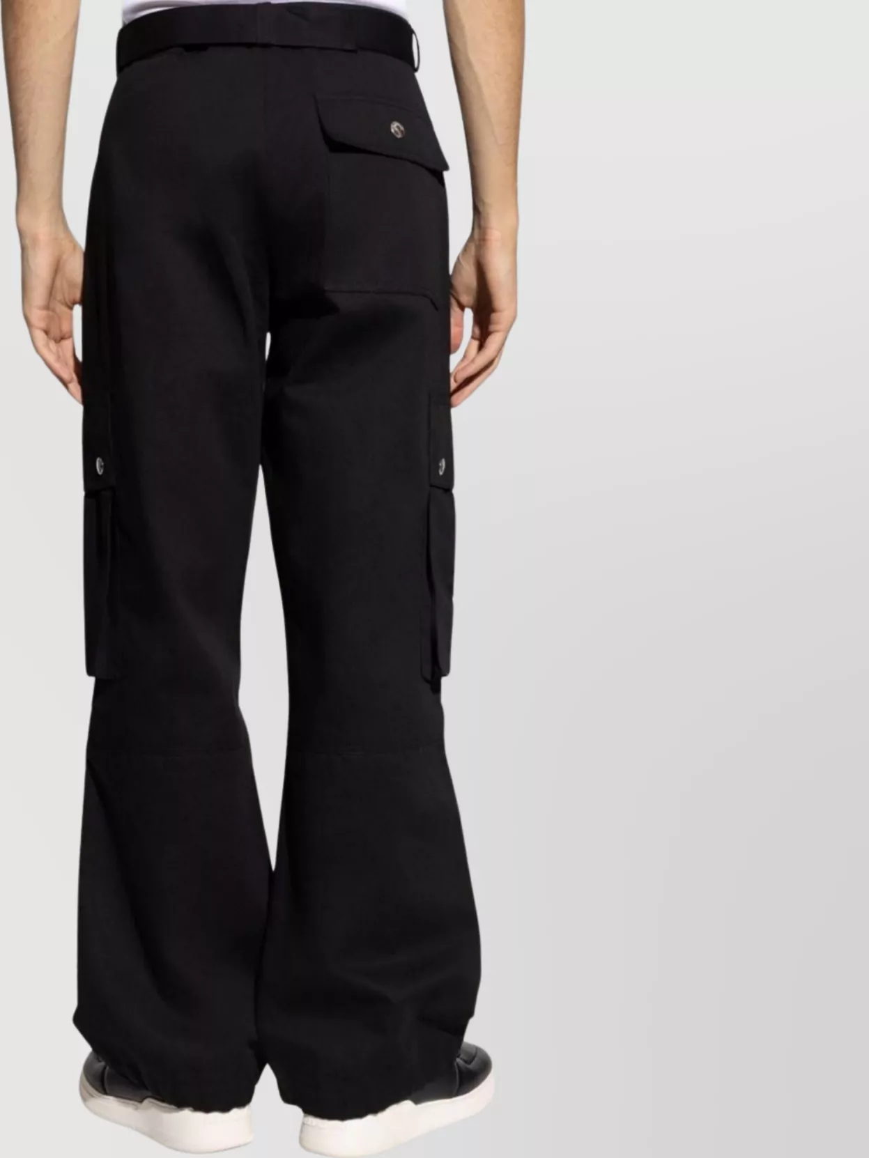 Jacquemus Wide Leg Cargo Trousers With Belted Waist