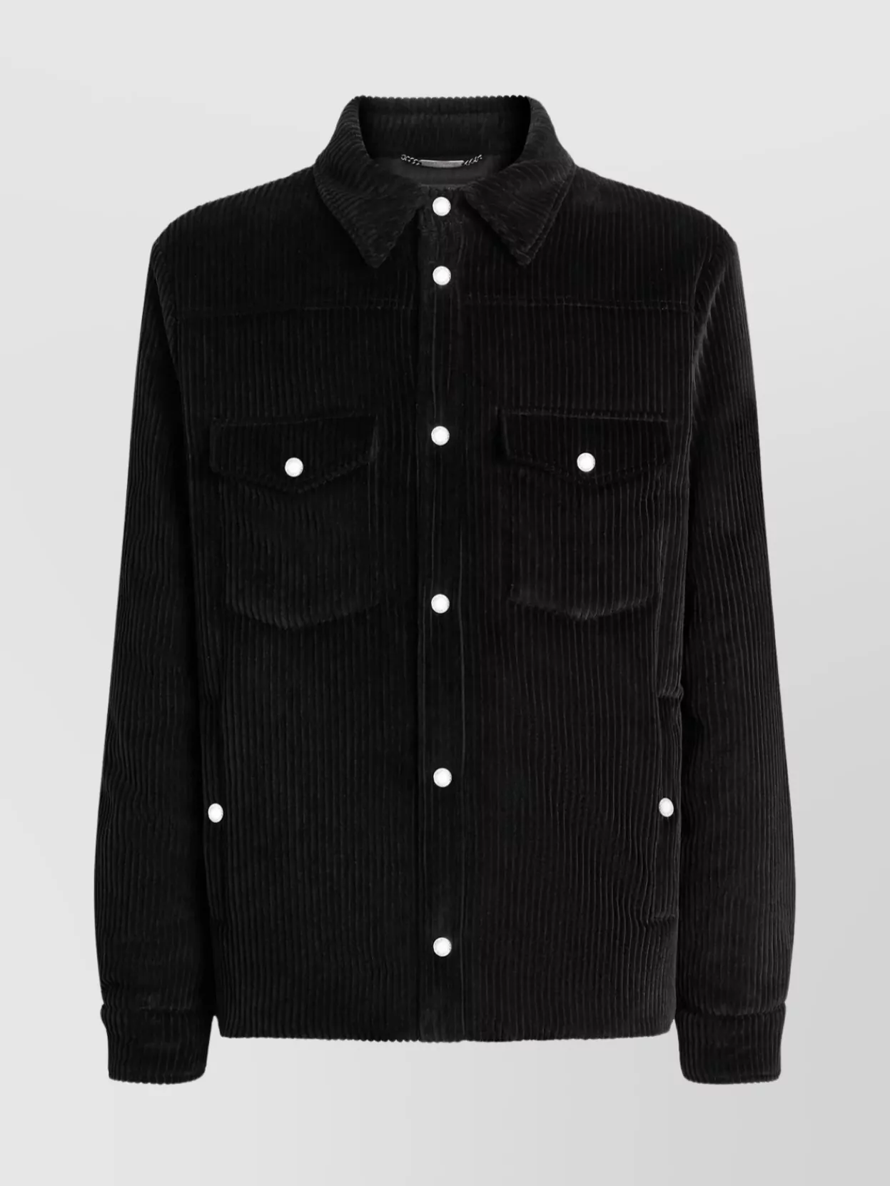 Dolce & Gabbana Padded And Quilted Velvet Shirt Jacket In Black