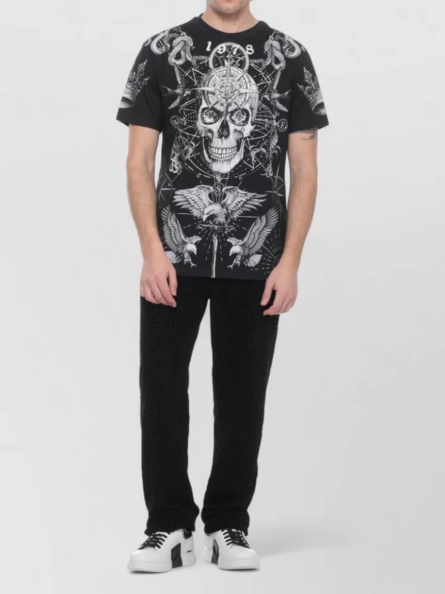 Philipp Plein Printed Cotton Short-Sleeve T-Shirt