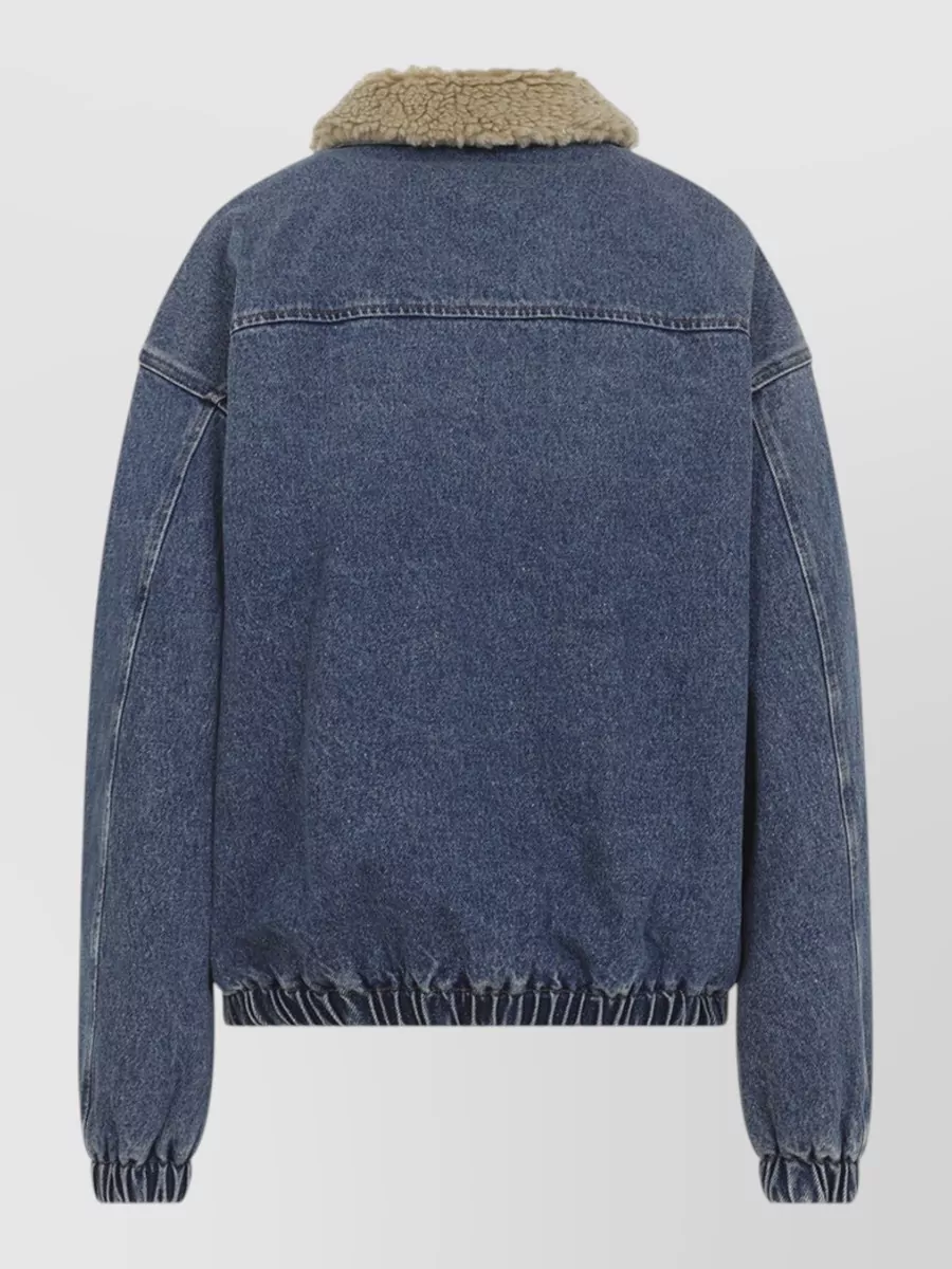 Miu Miu Padded Denim Bomber Jacket