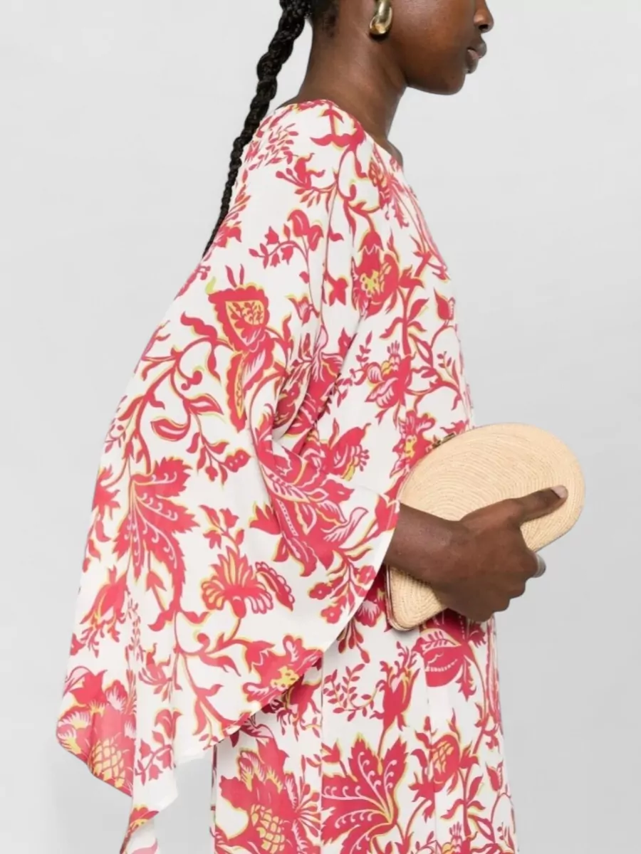 Etro Floral-Print Long-Sleeve Maxi Dress