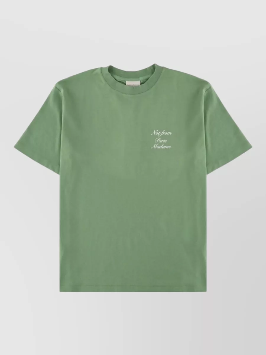 Drôle De Monsieur regular-fit slogan calligraphy t-shirt