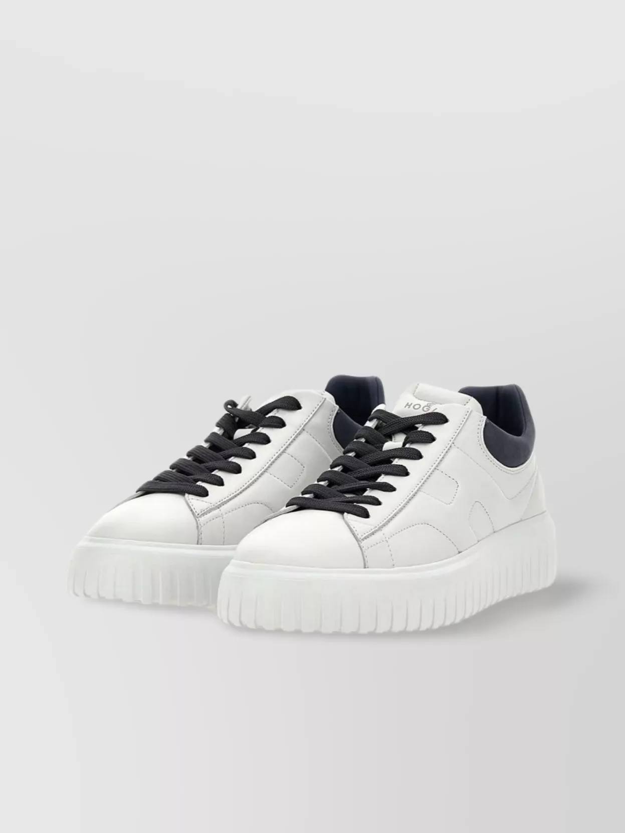 Shop Hogan Striped H Nappa Leather Sneakers