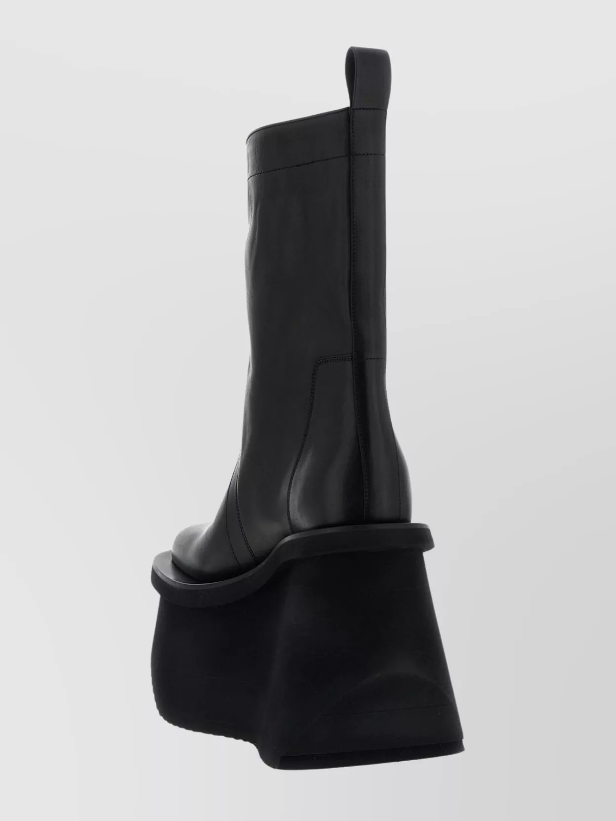 Rick Owens Ankle Boots With Platform And Square Toe
