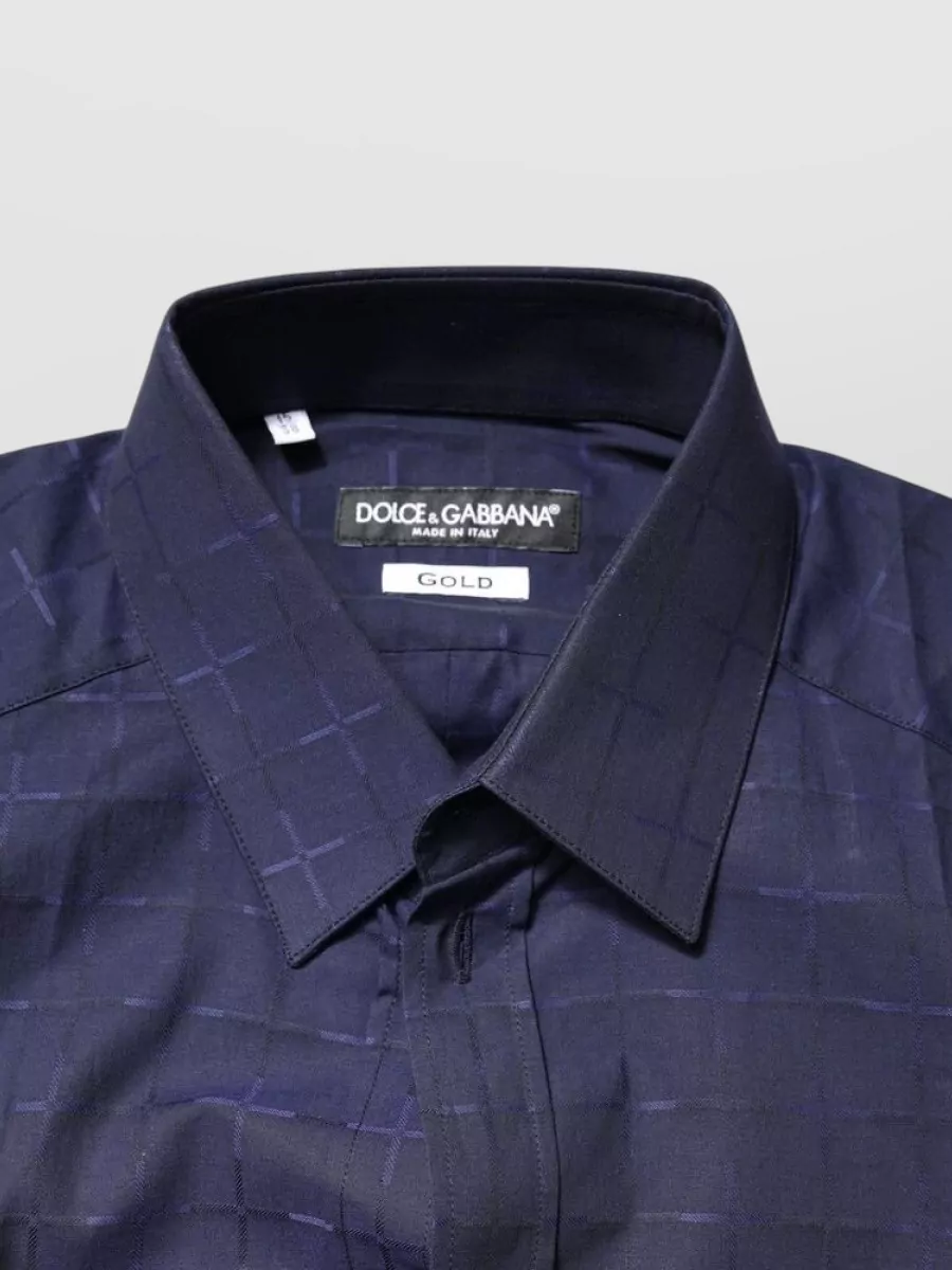 Dolce&Gabbana Checked Cotton Dress Shirt