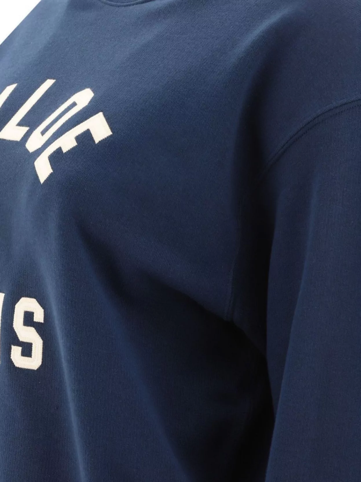 Chloé Blue Crewneck Sweatshirt With Logo Lettering Print In Cotton Woman