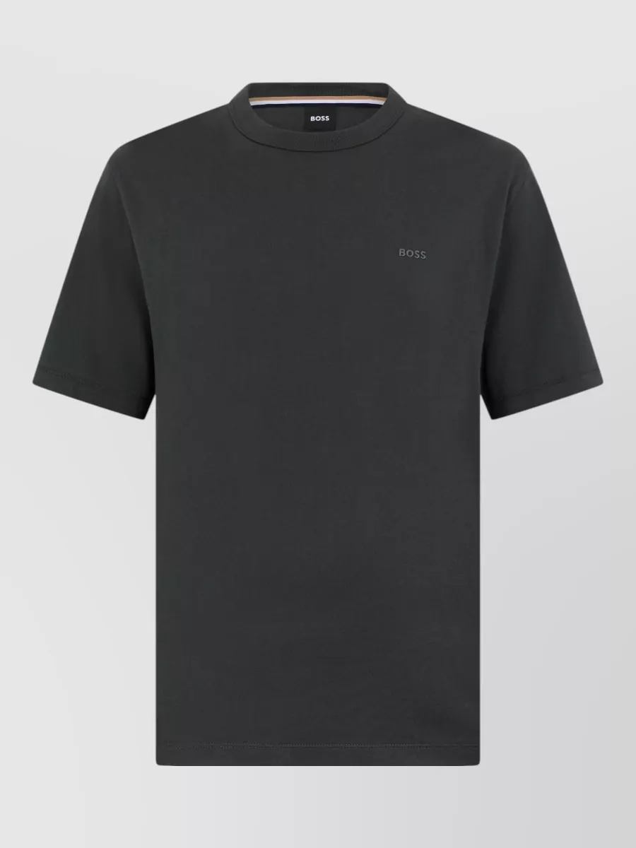 Boss cotton short-sleeve crew-neck t-shirt
