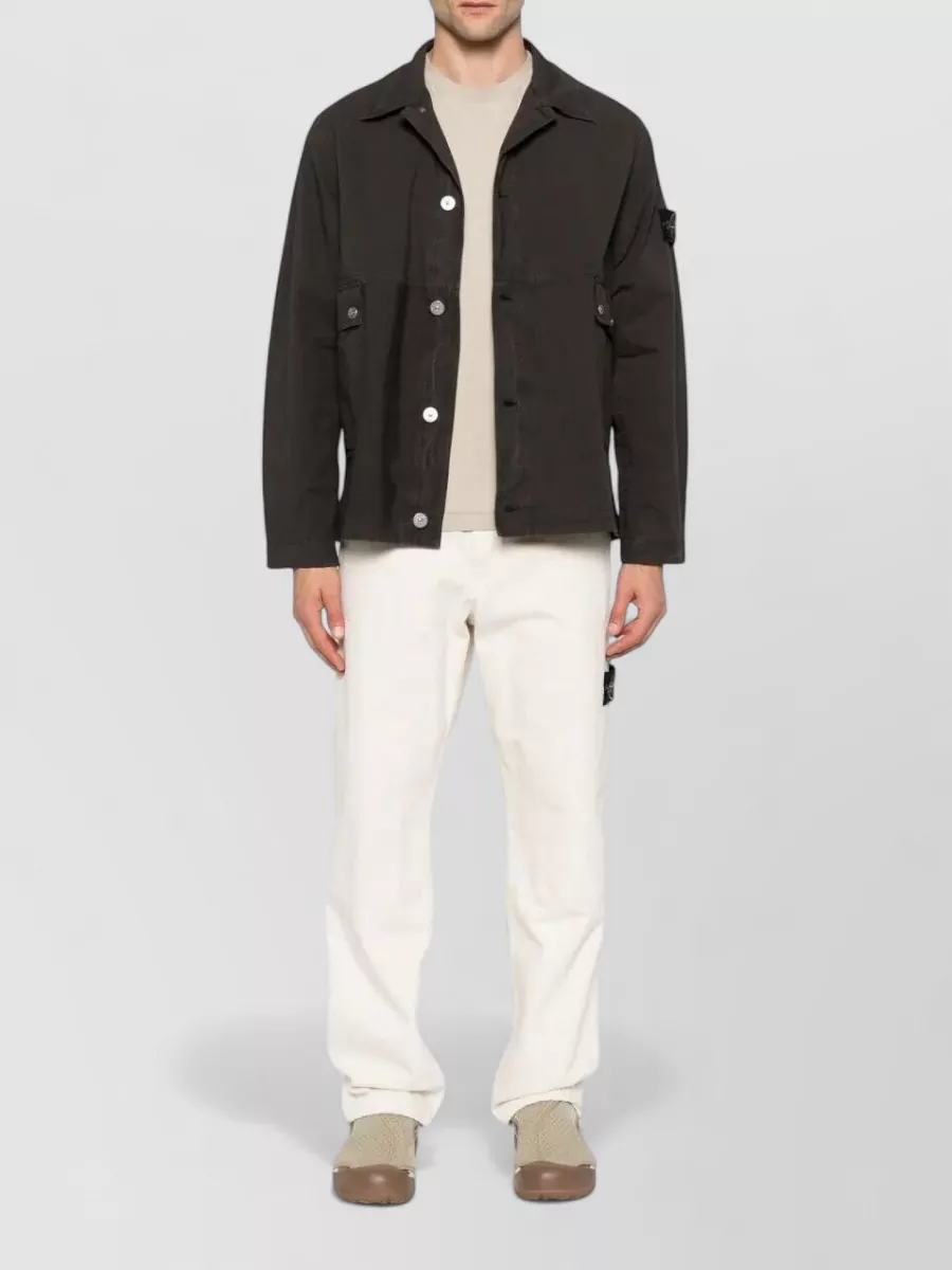 Stone Island Slim Fit Cotton Jersey Compass Patch T Shirt