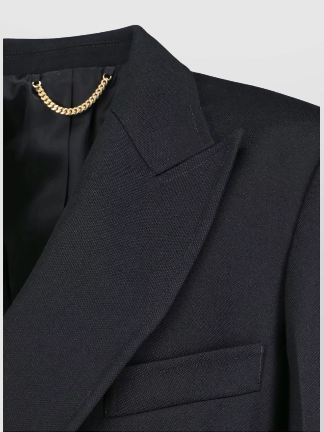 Victoria Beckham Lapel Blazer Gold Buttons