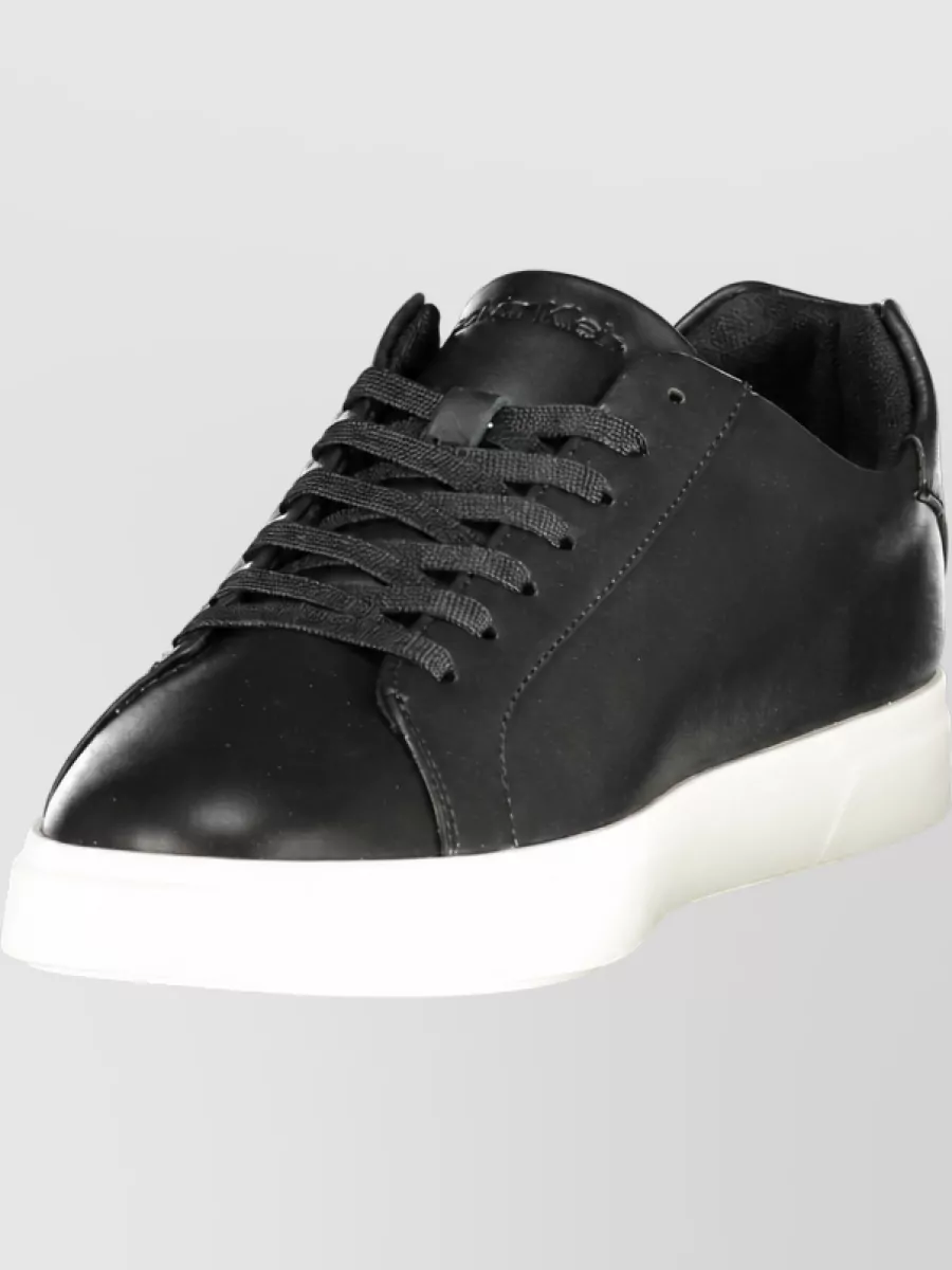 Calvin Klein Leather Lace-Up Sneakers