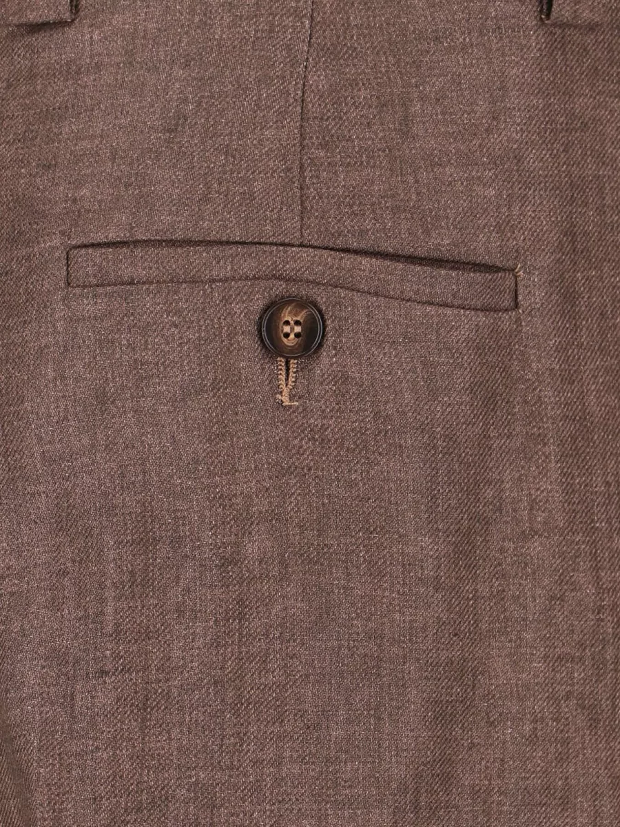 Incotex Linen Straight-Leg Suit Trousers